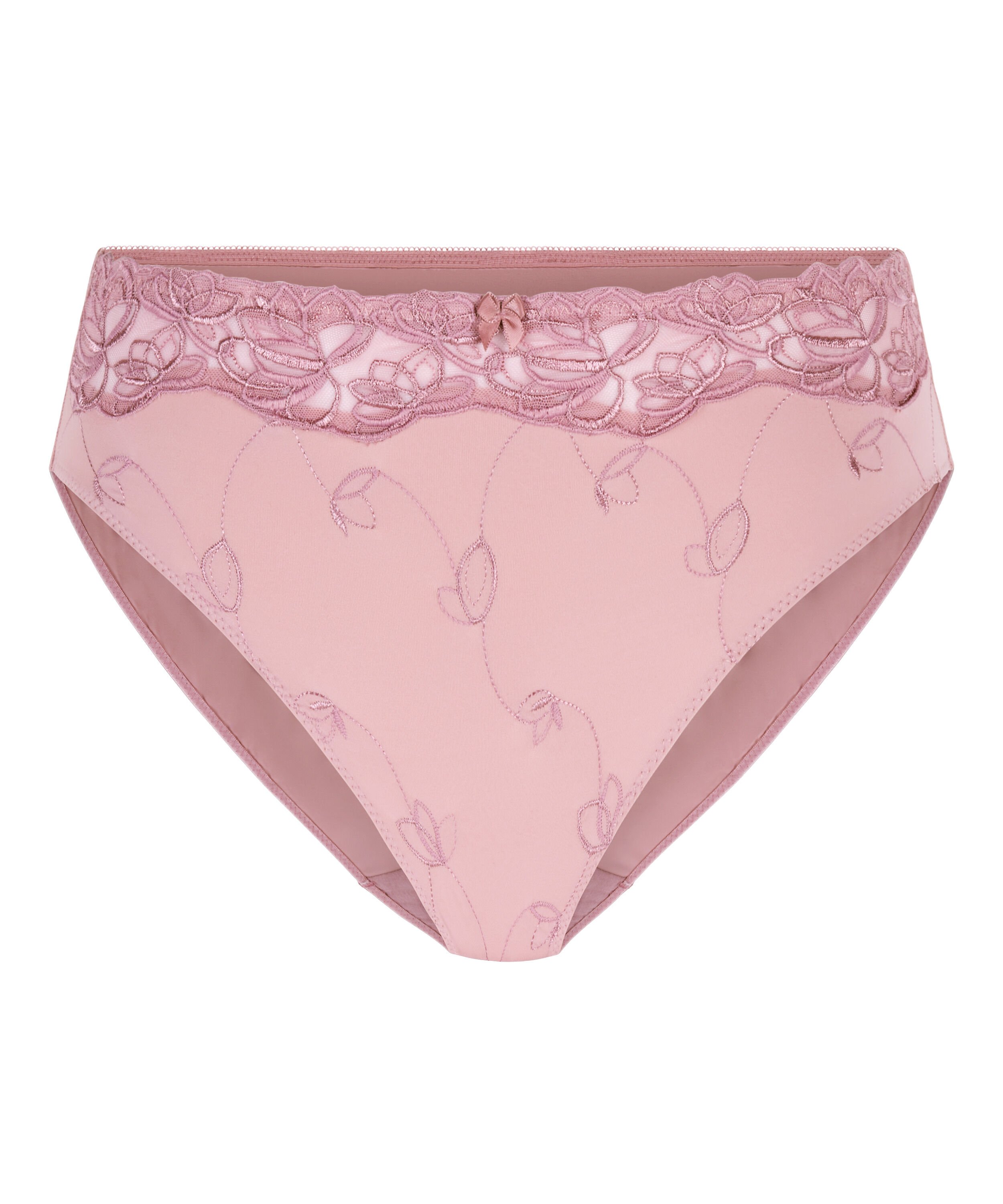 Slip taille haute Diva, Rose