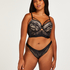 Soutien-gorge à armatures préformé longline Cleo, Noir