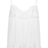 Cami en dentelle Plisse, Blanc