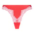 Slip brésilien Lace & Shine, Rouge