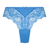 Slip brésilien jambes hautes Dora, Bleu