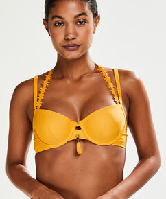 Haut de bikini &agrave; armatures pr&eacute;form&eacute; Amanda Queen, Jaune