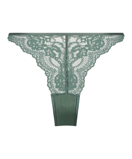 Slip brésilien jambes hautes Kaiden, Vert