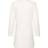 Robe-chemise à manches longues en jersey Essential, Blanc