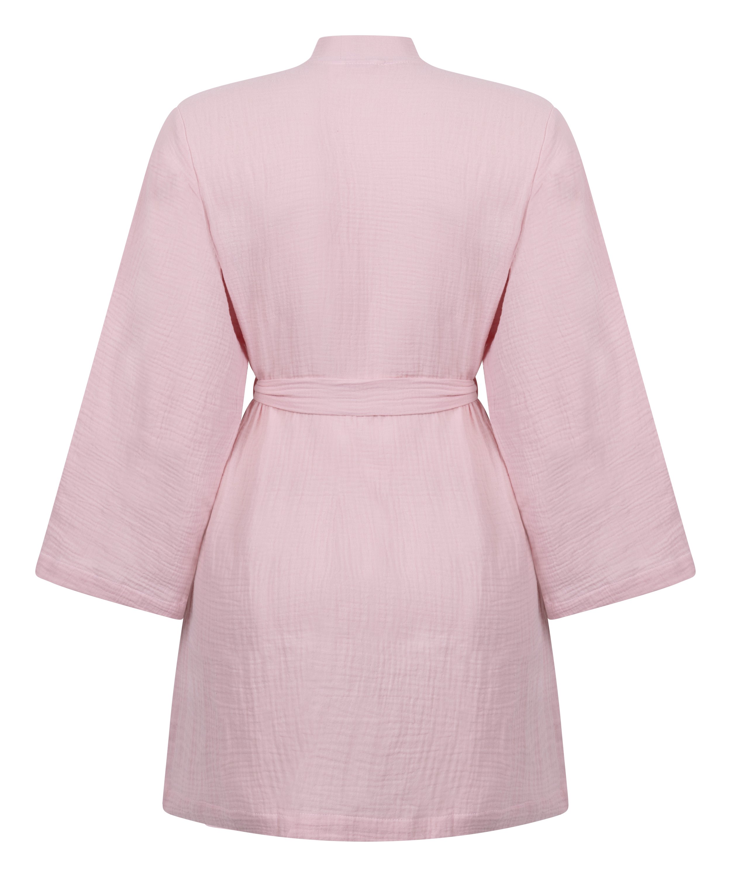 Robe courte en mousseline, Rose, main
