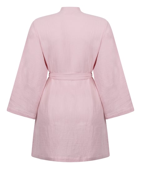 Robe courte en mousseline, Rose