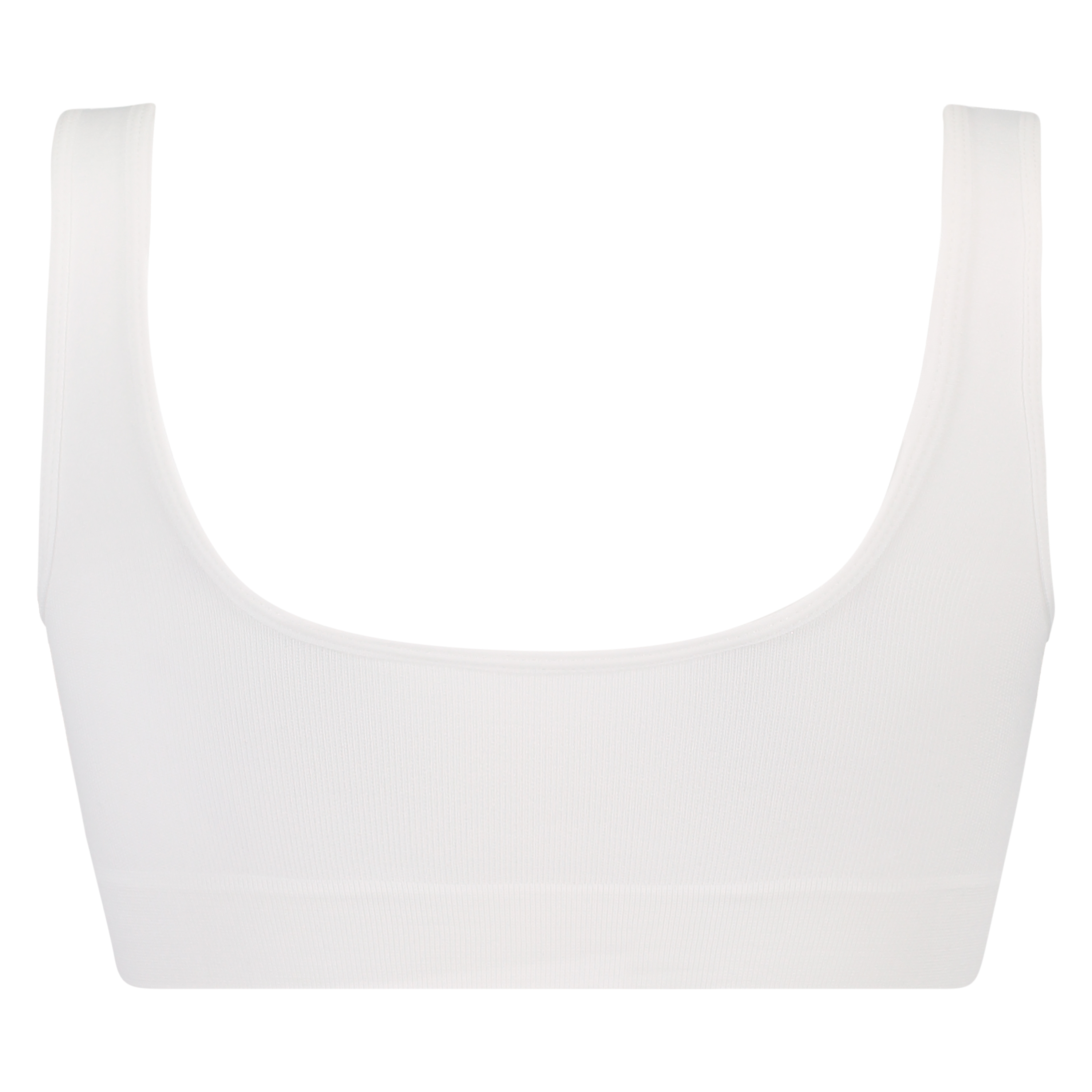 Top basic sans coutures, Blanc, main