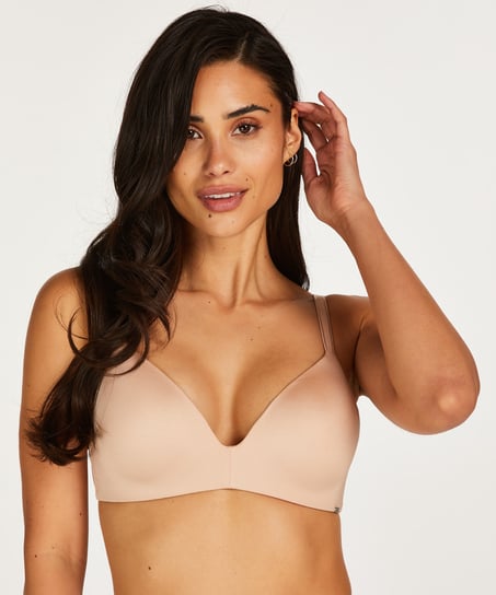 Soutien-gorge sans armatures pr&eacute;form&eacute; Mona, Beige