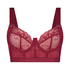 Soutien-gorge bustier non rembourré à armatures Hana, Rouge