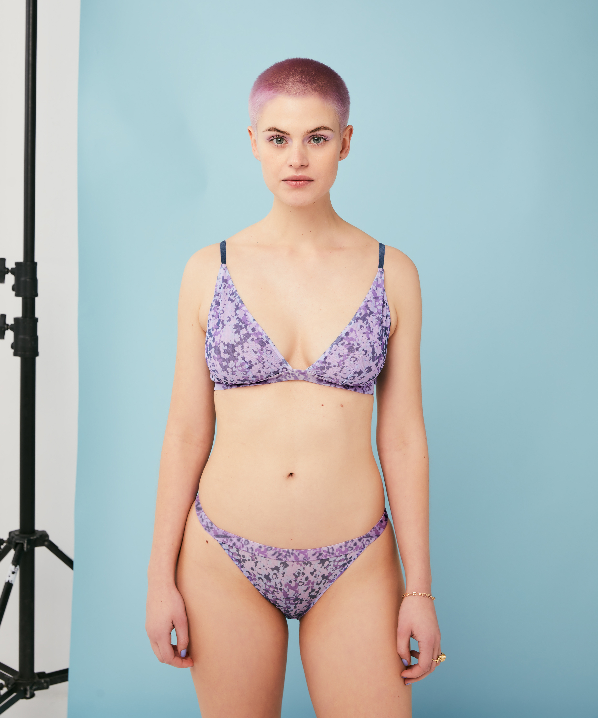 Slip tanga That Is Lit, Bleu, main