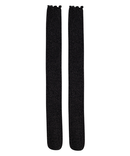Chaussettes Glitter, Noir