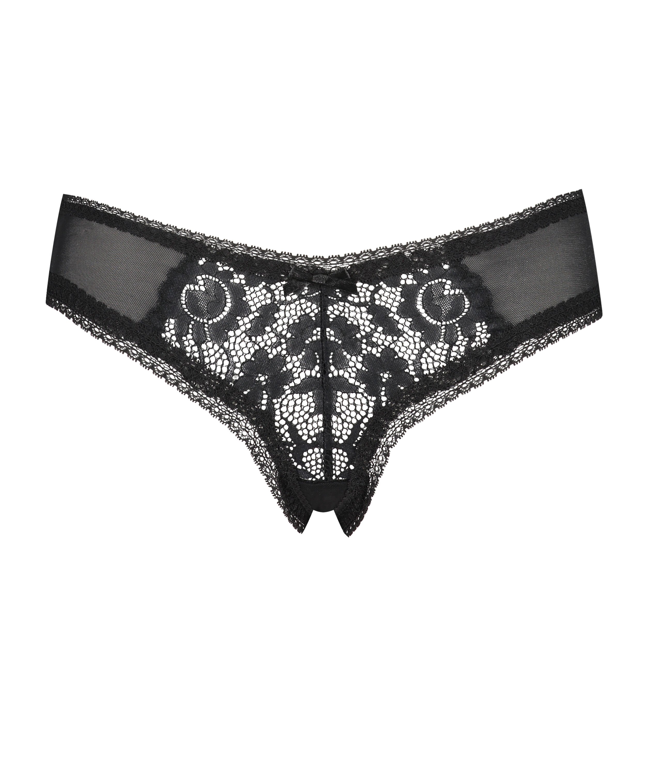 Slip brésilien en forme de V Franzi, Noir
