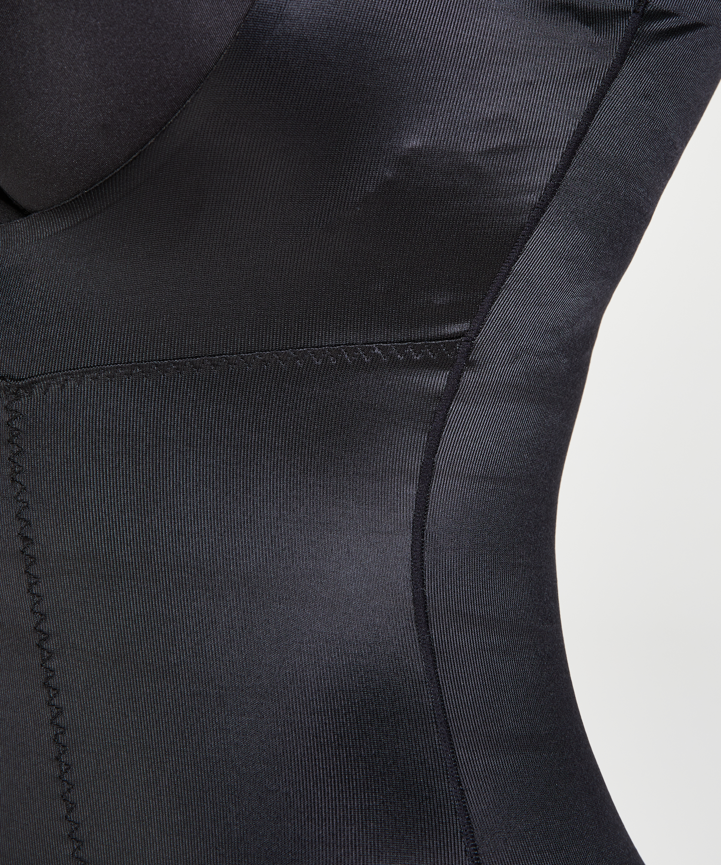 Robe sculptante en dentelle scuba - Level 3, Noir, main