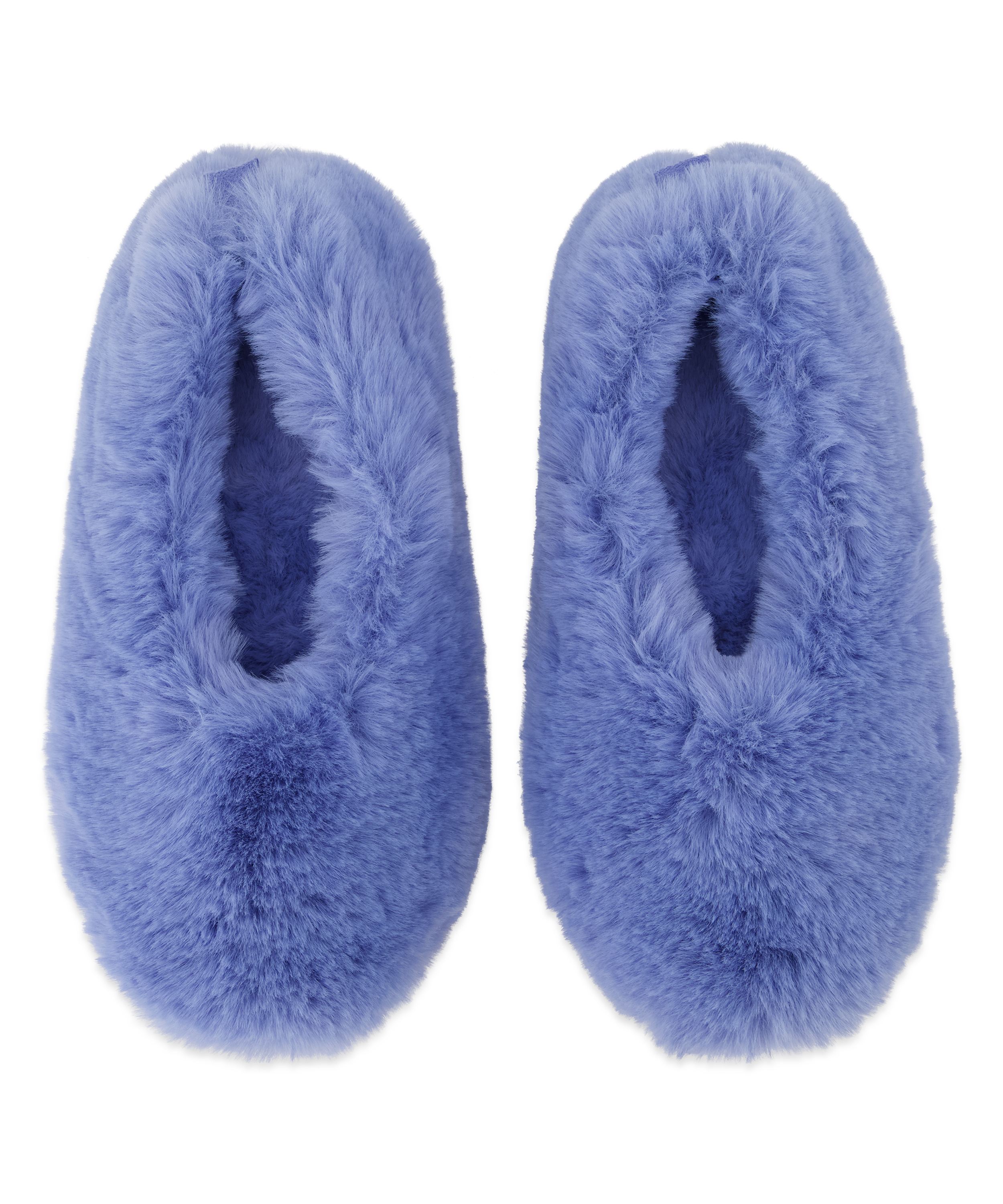 Chaussons ballerine, Bleu, main