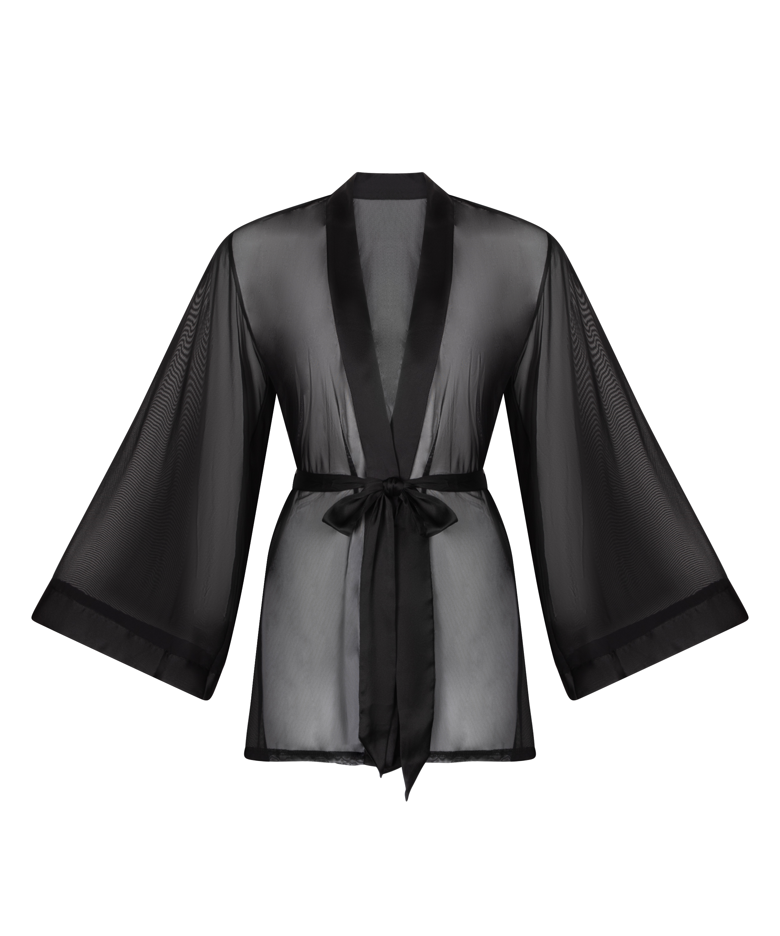 Kimono Maxime Tulle, Noir, main