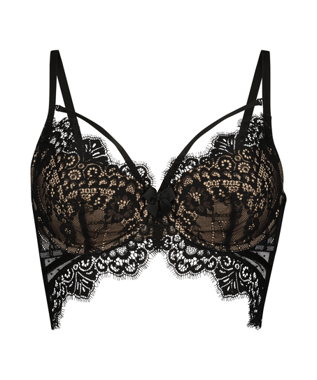 Soutien-gorge à armatures préformé longline Marilee, Noir