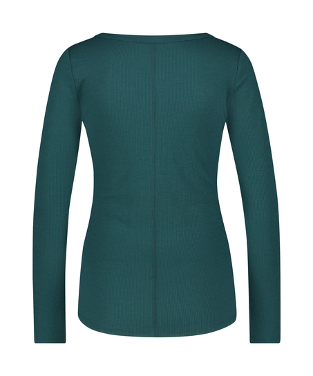 Haut de pyjama à manches longues, Bleu