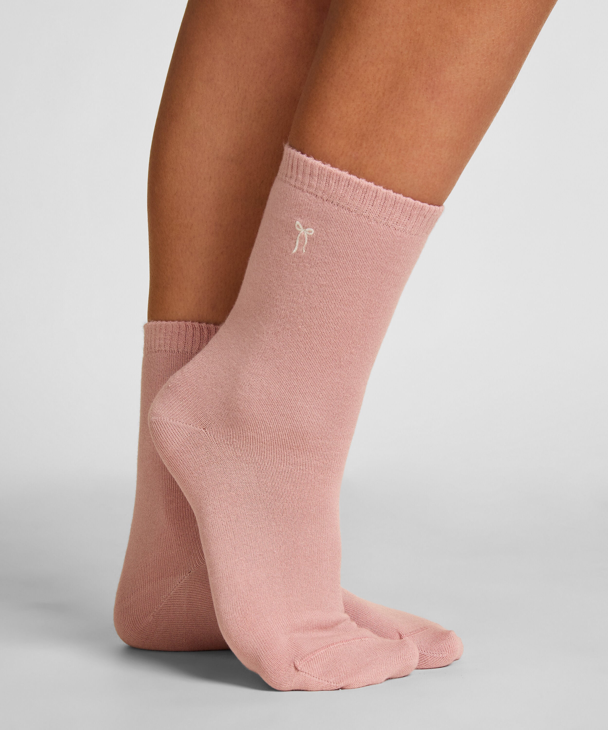 Chaussettes courtes en modal, Rose