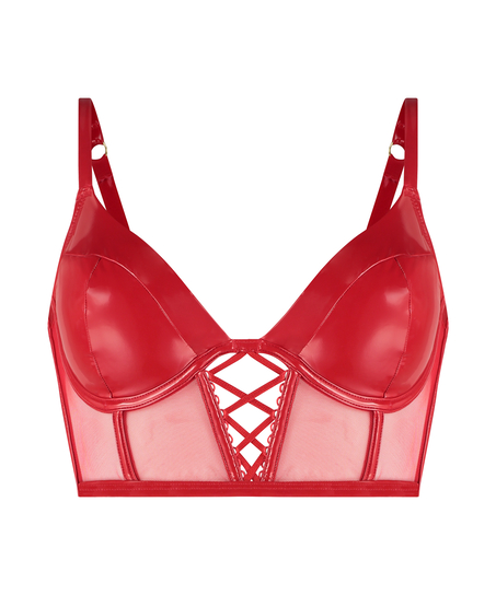 Soutien-gorge à armatures préformé Longline Wilde, Rouge