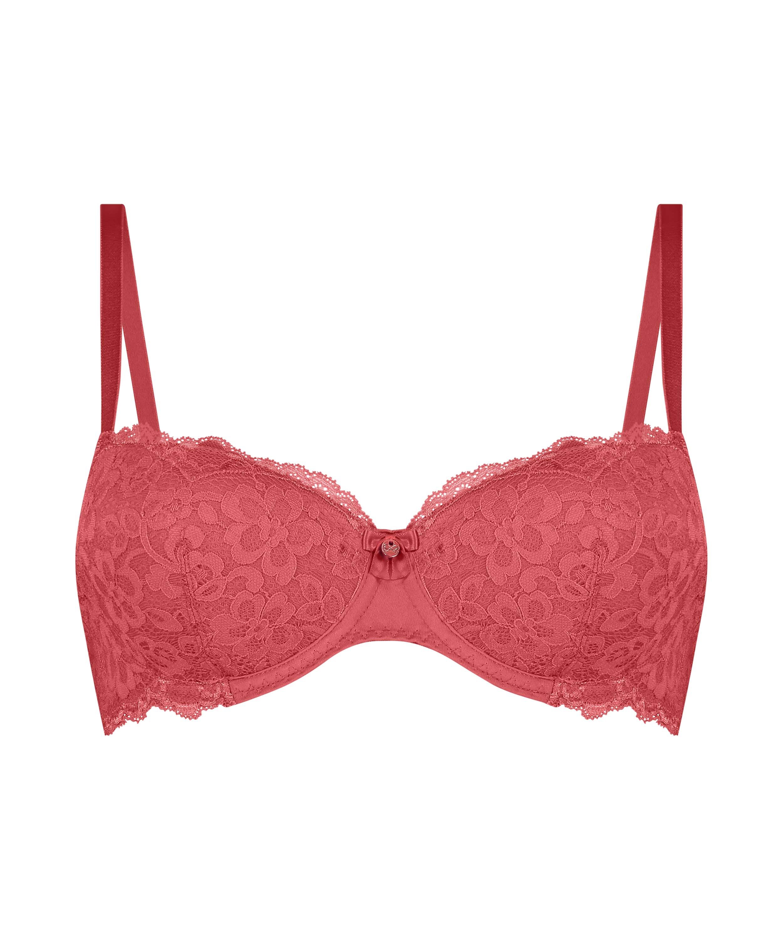 Soutien-gorge à armatures préformé Marine, Rouge, main
