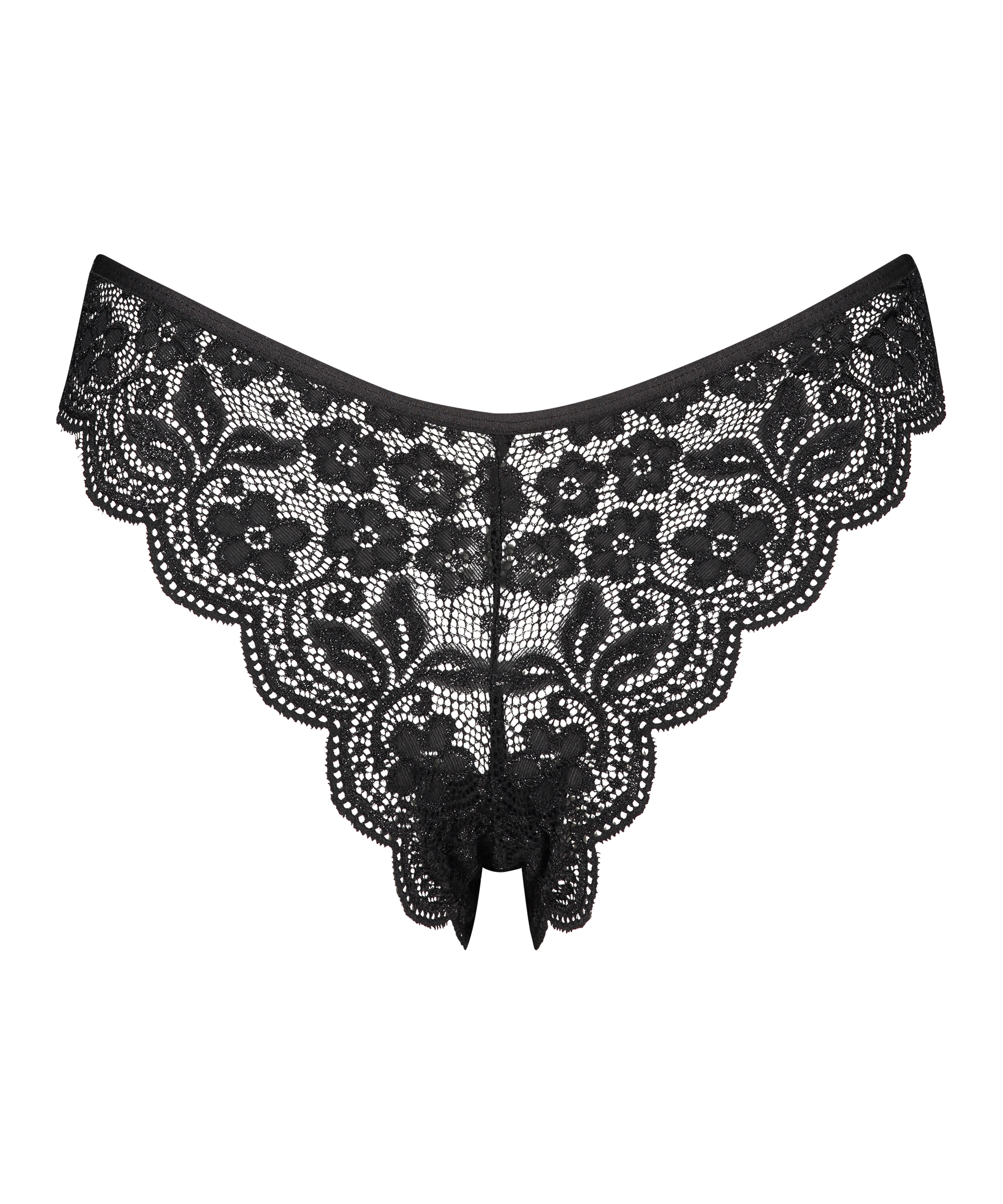 High leg Brazilian, Noir, main