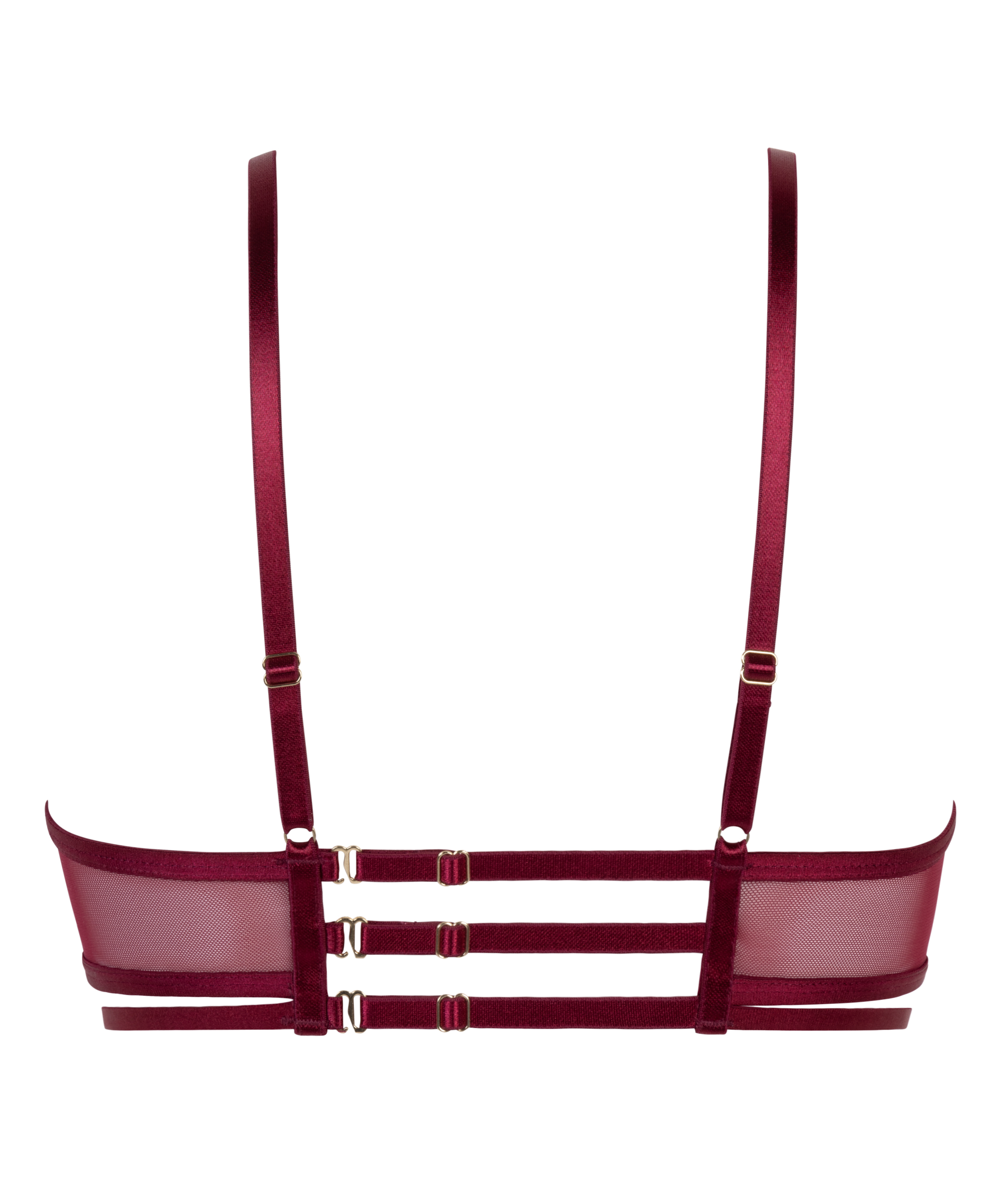 Soutien-gorge à armatures préformé longline Scarlett, Rouge, main