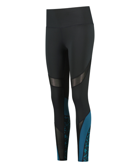 HKMX Legging de sport taille haute Slash, Bleu