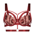 Soutien-gorge à armatures non-préformé longline Oxana, Rouge