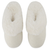 Pantoufles mules Teddy, Blanc