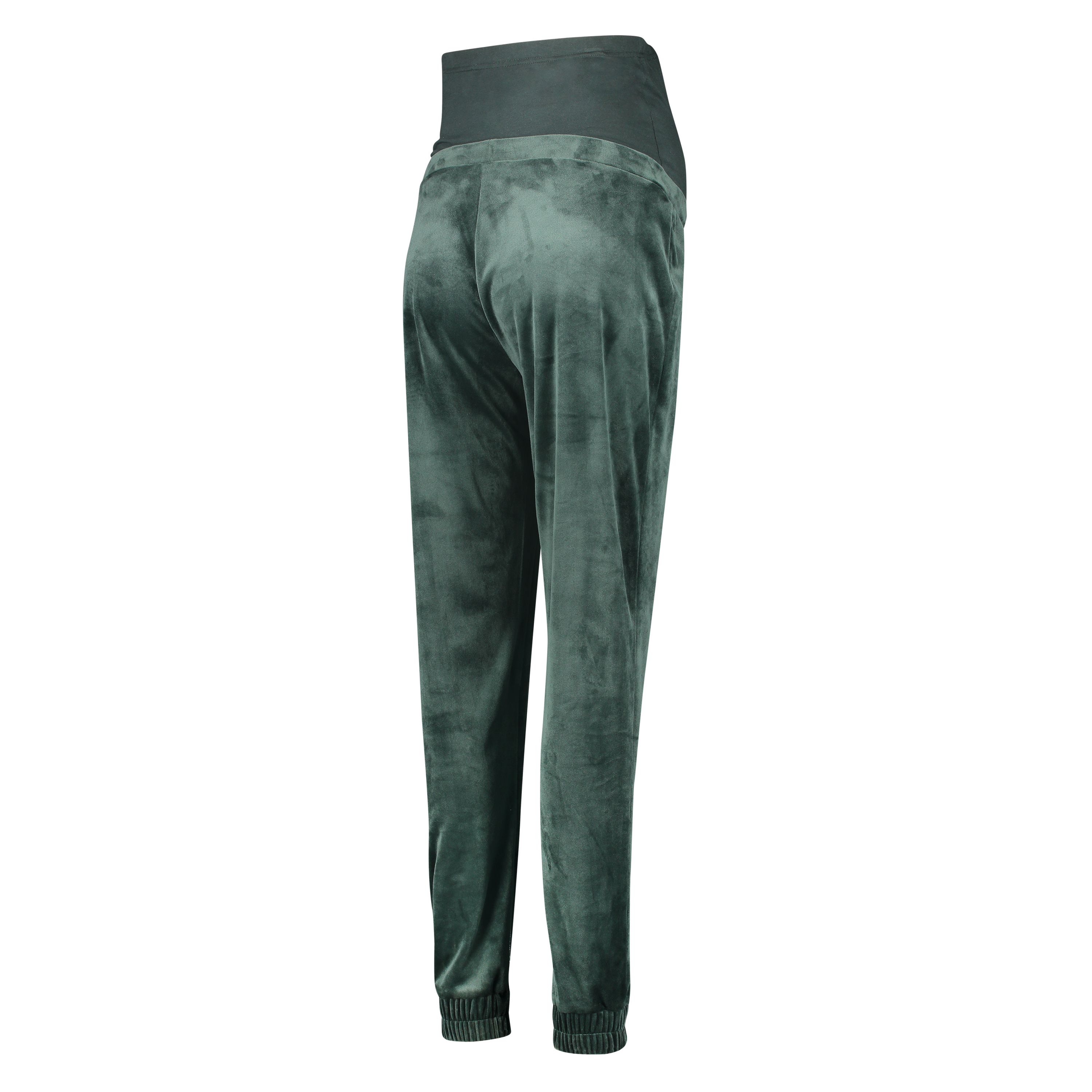 Pantalons de survêtement de maternité en velours Shimmer, Vert, main