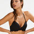 Haut de bikini &agrave; armatures &agrave; effet push-up pr&eacute;form&eacute; Scallop Goddess Taille A - E, Noir