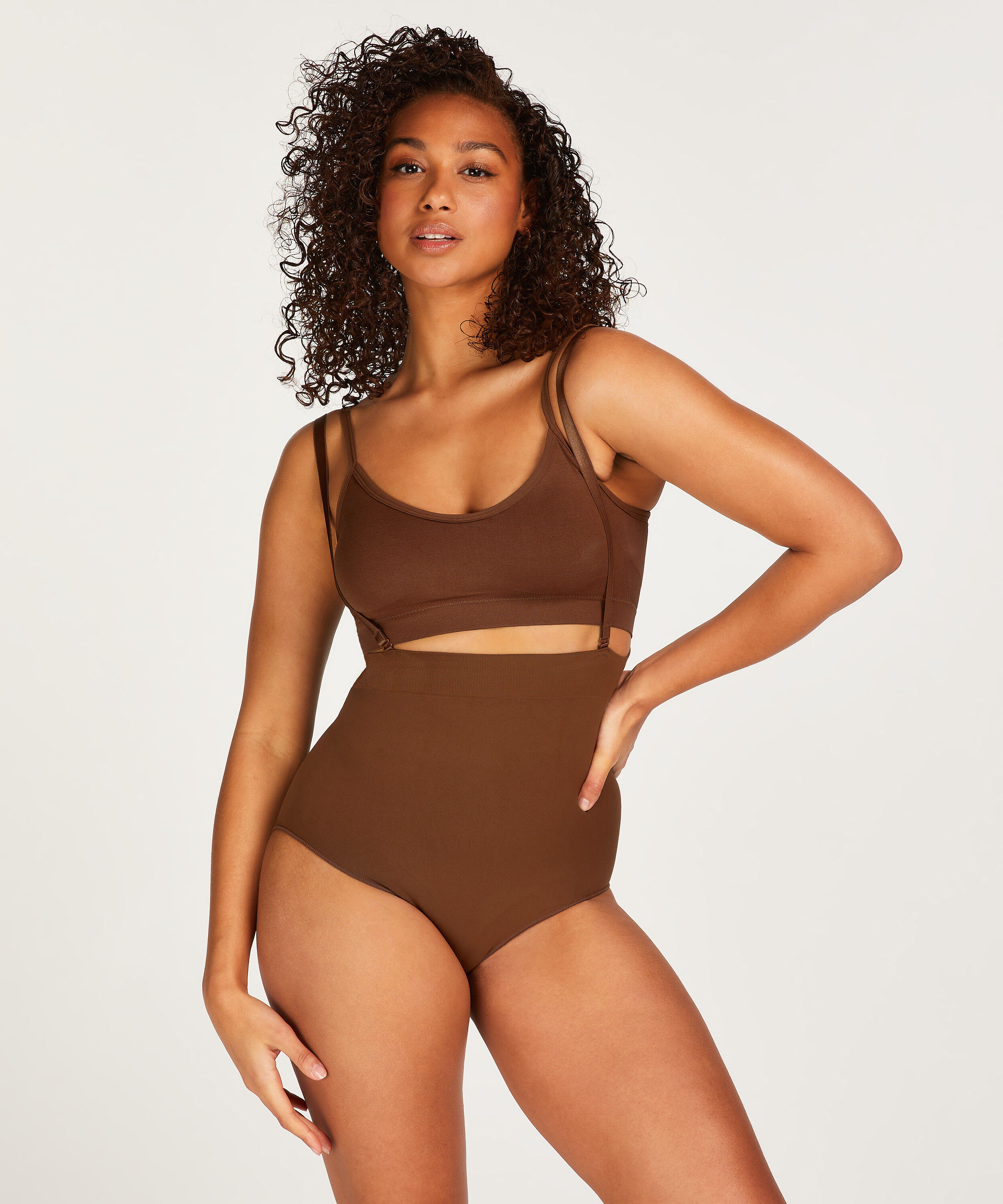 Culotte taille haute sans couture, Rouge