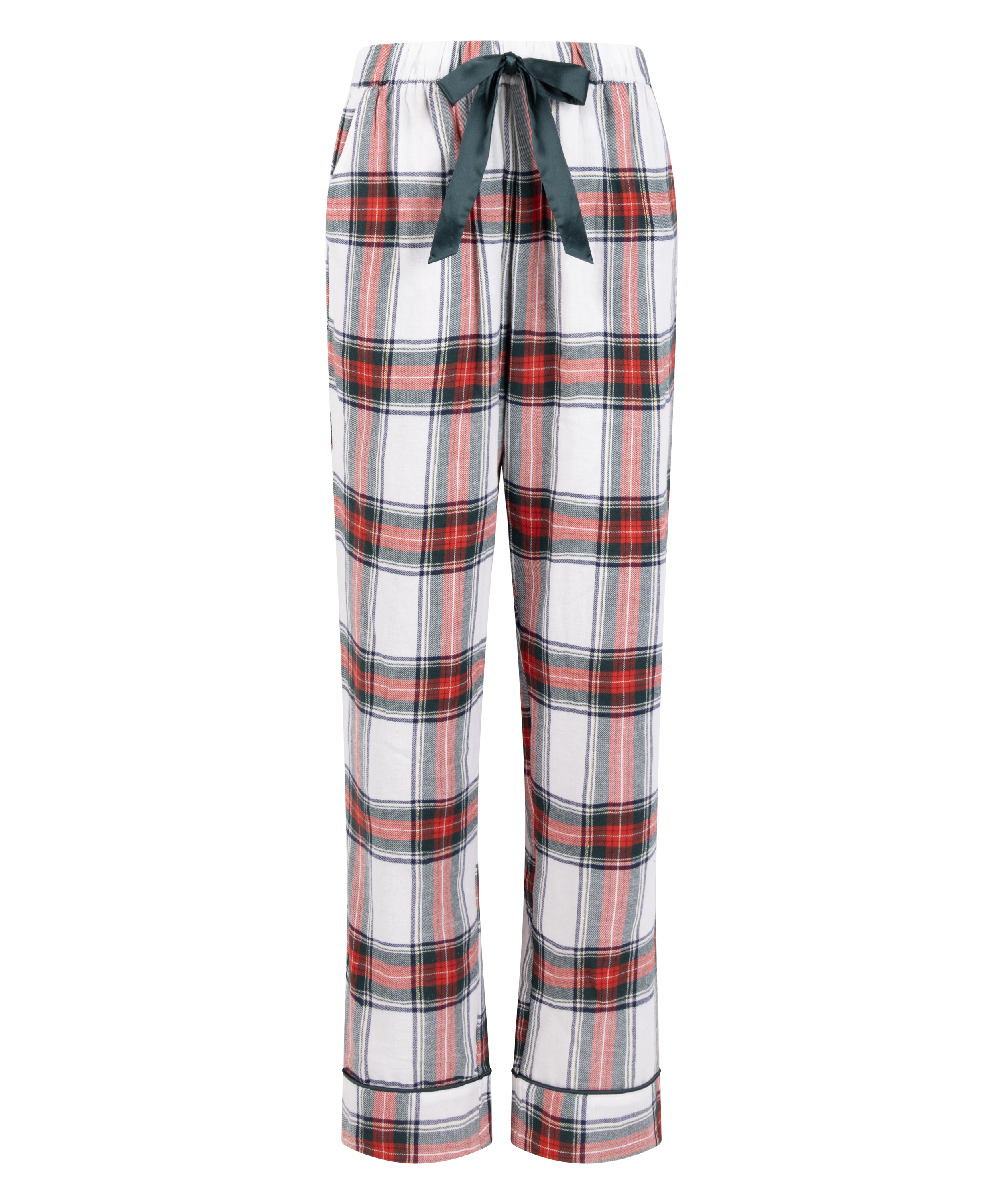 Pantalon de Pyjama Flanel, Blanc, main