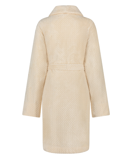 Peignoir Fleece, Blanc