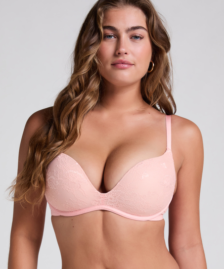 Soutien-gorge préformé sans armature Lea Lace, Rose