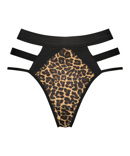 String taille haute Kat, Noir