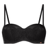 Soutien-gorge à armatures préformé sans bretelles Chalice, Noir