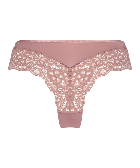 Slip brésilien Marine, Rose