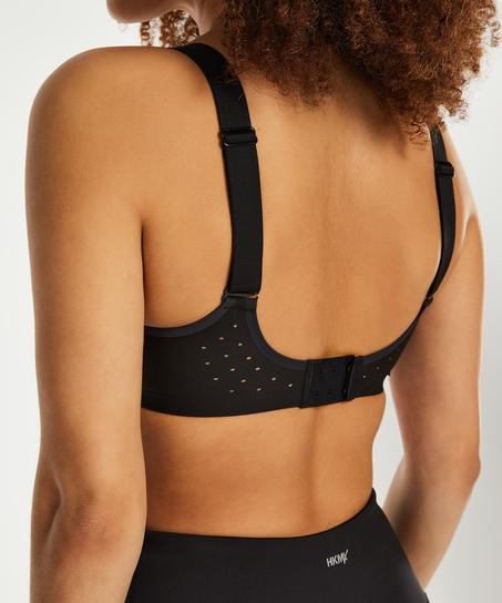 HKMX Brassière de sport The Infinity Level 2, Noir