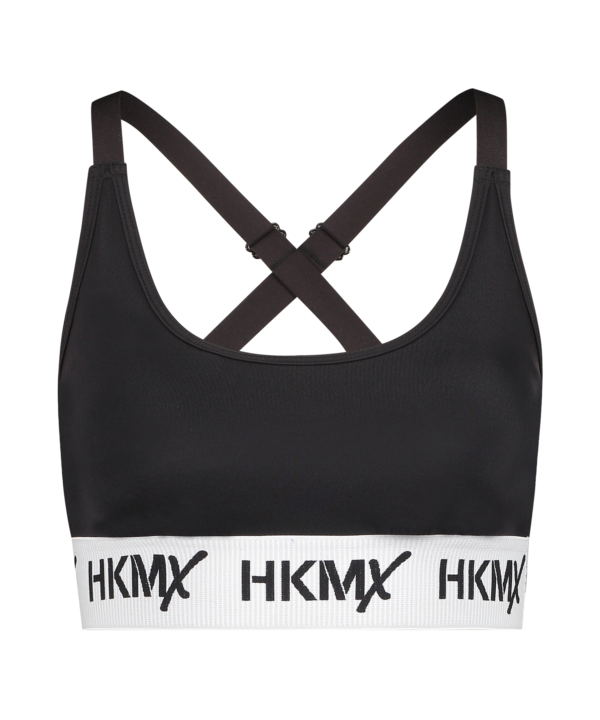 HKMX Soutien-gorge de sport The Crop Logo Level 1, Noir, main