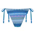 Bas de bikini à jambe haute Cali, Bleu