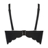 Haut de bikini préformé à armatures Scallop, Noir