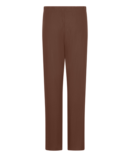 Pantalon Brushed Jersey, Marron