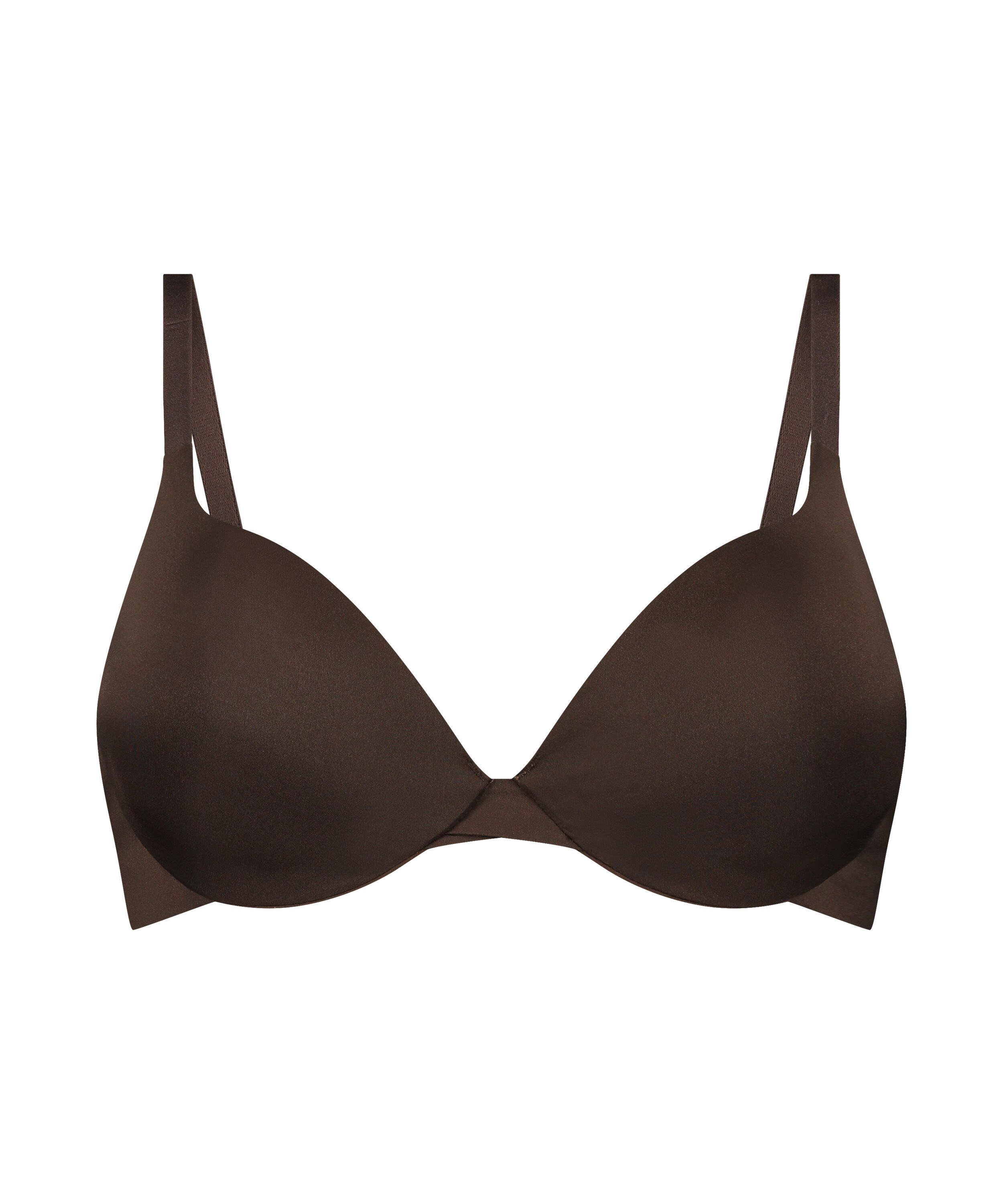 Soutien-gorge &agrave; armatures pr&eacute;form&eacute; push-up Smooth, Marron