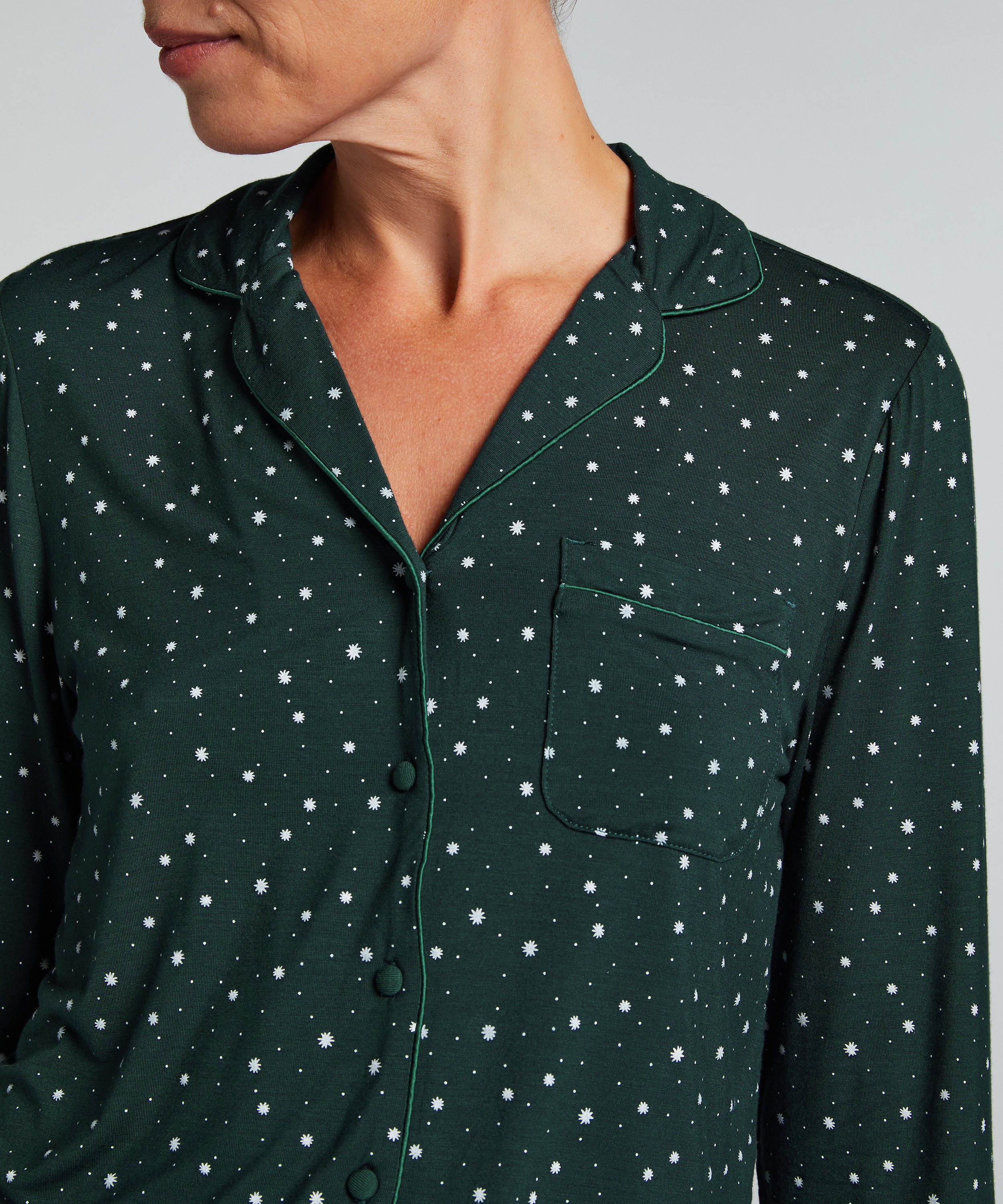 Veste à manches longues en jersey Essential, Vert, main