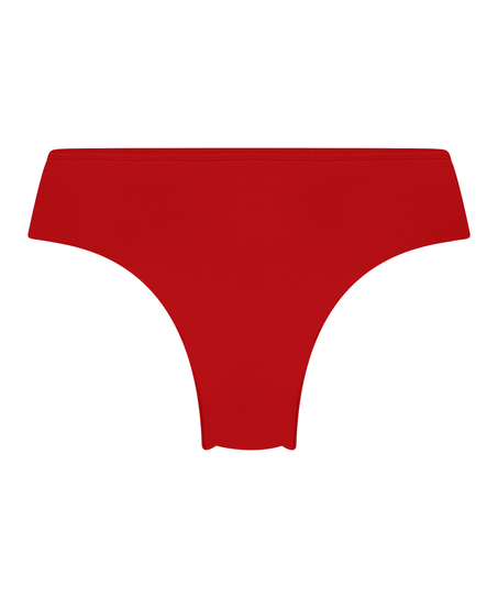 Slip brésilien Invisible Lace Back, Rouge