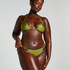 Slip de Bikini Échancrés Yucatan, Vert