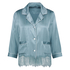 Veste de pyjama en soie, Bleu