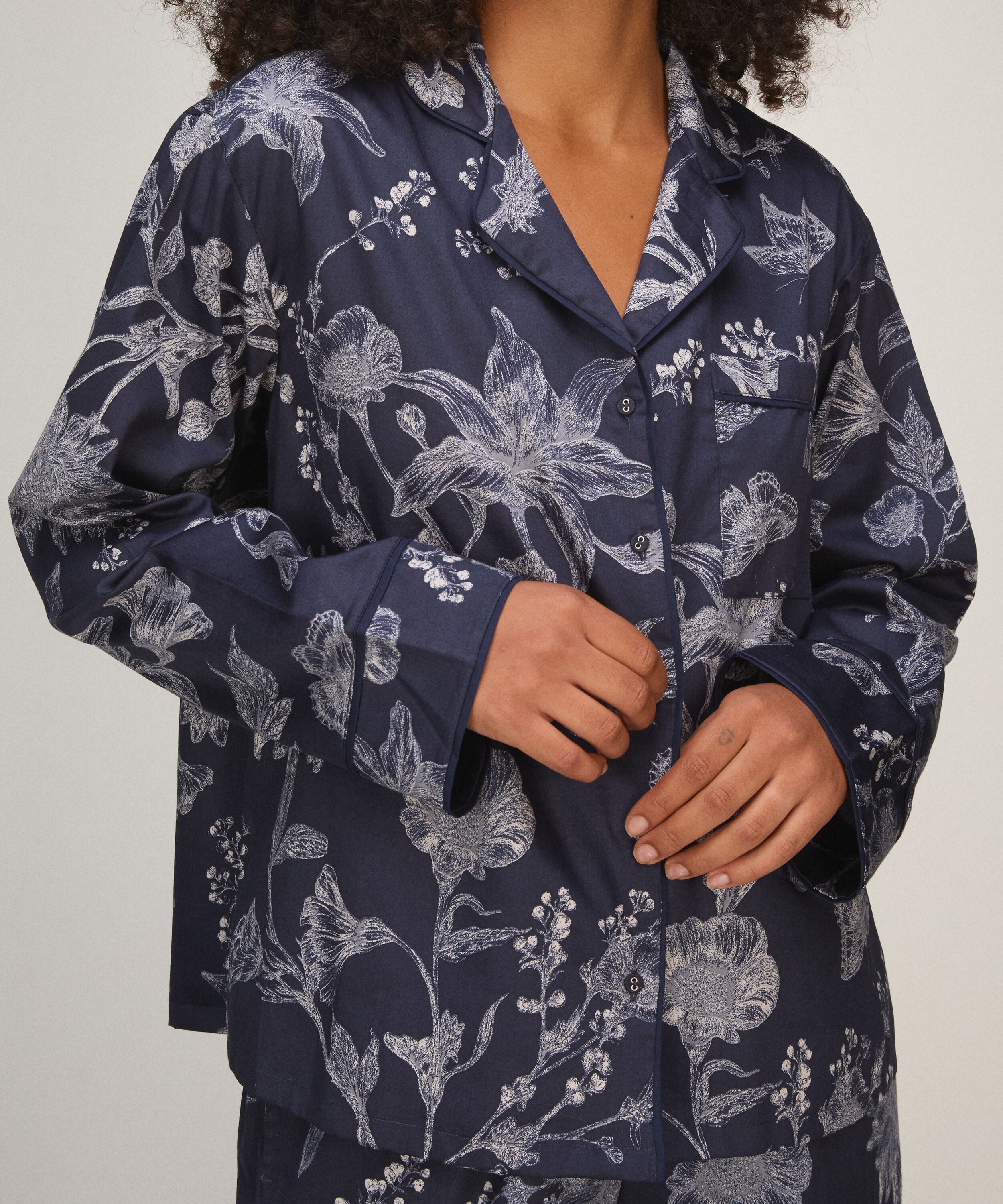 Veste Sateen , Bleu