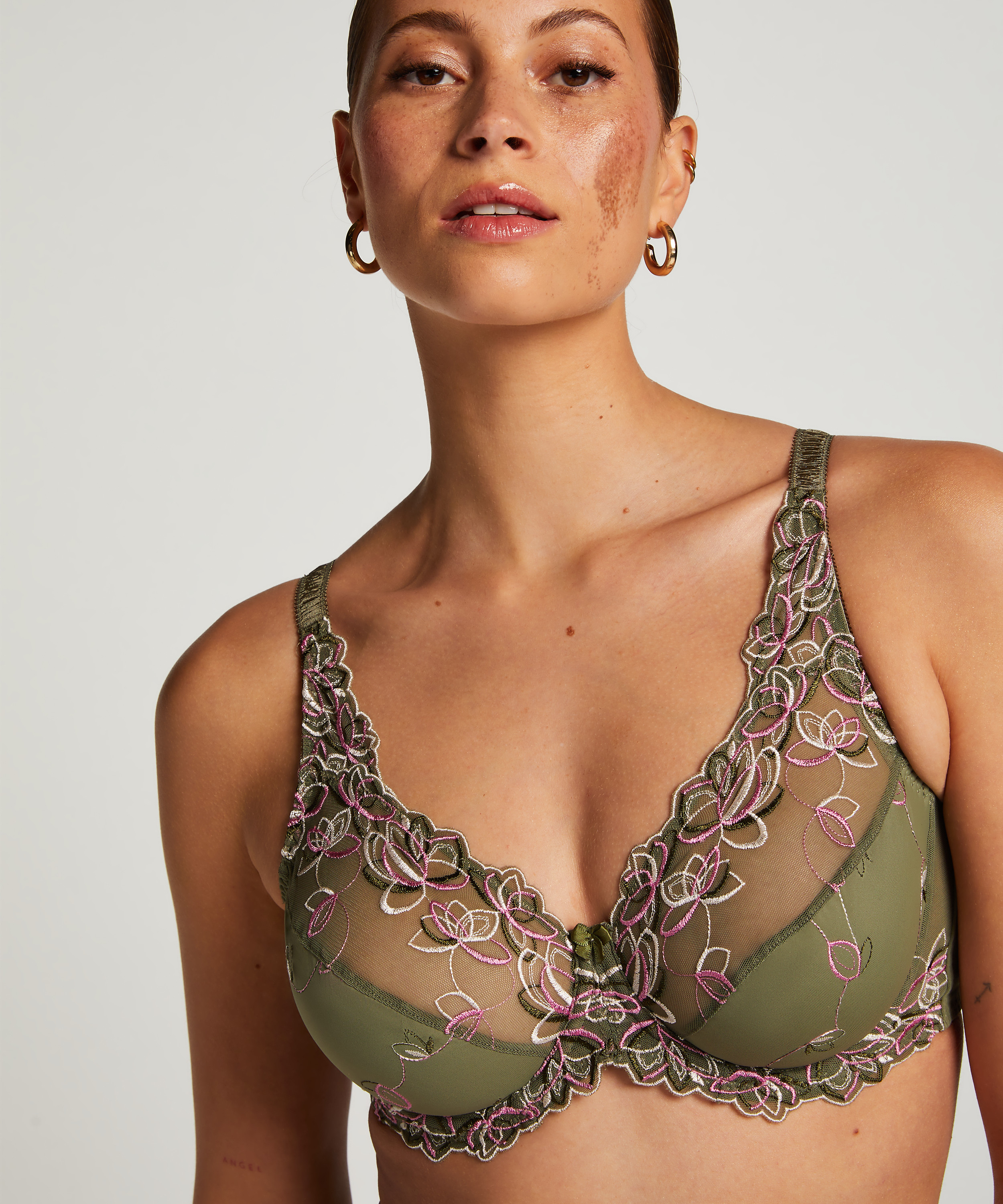 Soutien-gorge à armatures non-préformé Diva, Vert, main